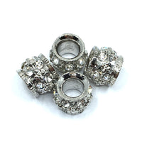 Rhodium Round Beads | Fashion Jewellery Outlet | Fashion Jewellery Outlet