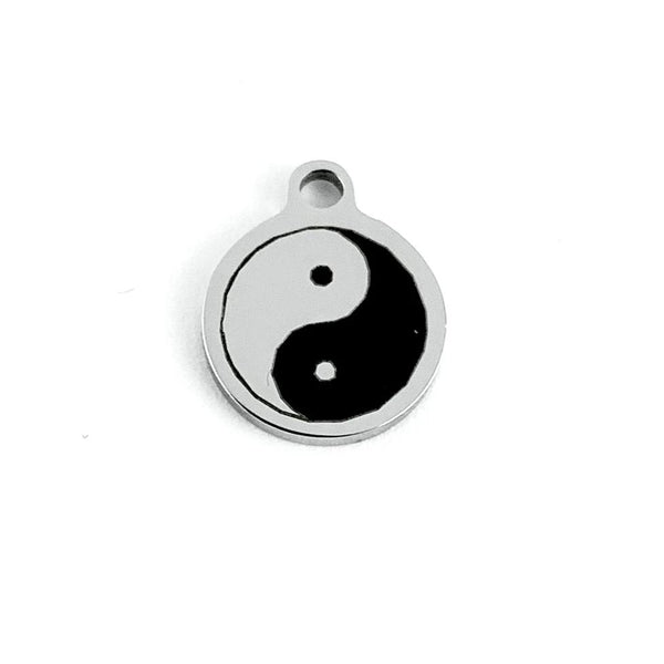 Yin Yang Symbol Laser Engraved Charms | Fashion Jewellery Outlet | Fashion Jewellery Outlet
