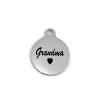 Grandma Laser Engraved Steel Charm | Fashion Jewellery Outlet | Fashion Jewellery Outlet