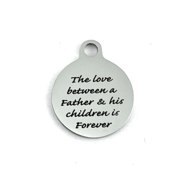 The Love Between Father Children Custom Charm | Fashion Jewellery Outlet | Fashion Jewellery Outlet
