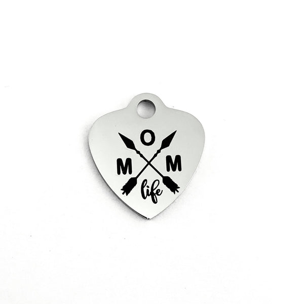 Mom Life Laser Engraved Charm | Fashion Jewellery Outlet | Fashion Jewellery Outlet