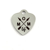 Mom Life Laser Engraved Charm | Fashion Jewellery Outlet | Fashion Jewellery Outlet