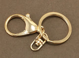 Gold Plated Large Lobster Clasps with KeyRing| FashionJewellery Outlet | Fashion Jewellery Outlet