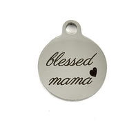 Blessed Mama Laser Engraved Charm | Fashion Jewellery Outlet | Fashion Jewellery Outlet