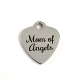 Mom of Angels Laser Engraved Charm | Fashion Jewellery Outlet | Fashion Jewellery Outlet