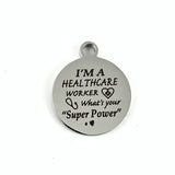 Gift for Healthcare Workers Engraved Charm | Fashion Jewellery Outlet | Fashion Jewellery Outlet