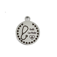 Gift for Healthcare Workers Engraved Charm | Fashion Jewellery Outlet | Fashion Jewellery Outlet