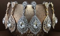 Crystal Victorian Teardrop Earrings | Fashion Jewellery Outlet | Fashion Jewellery Outlet
