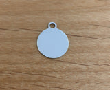 Personalized Round Laser Engraved Charm | Fashion Jewellery Outlet | Fashion Jewellery Outlet