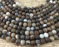 4mm Frosted Agate Bead | Fashion Jewellery Outlet | Fashion Jewellery Outlet