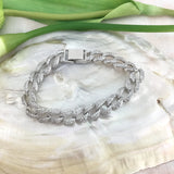 Cubic Zirconia Designer Bridal Bracelet | Fashion Jewellery Outlet | Fashion Jewellery Outlet
