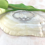 Cubic Zirconia Round-Teardrop Bracelet | Fashion Jewellery Outlet | Fashion Jewellery Outlet