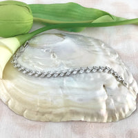 Cubic Zirconia Leaf Bridal Bracelet | Fashion Jewellery Outlet | Fashion Jewellery Outlet