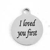 First Love Laser Engraved Charm | Fashion Jewellery Outlet | Fashion Jewellery Outlet