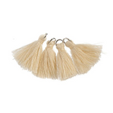 Poly Cotton Tassel, Ivory Thread Tassel | Fashion Jewellery Outlet | Fashion Jewellery Outlet