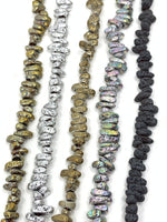 5 colors of lava chips beads