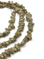 Gold Color Lava Chips beads