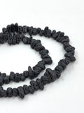 Black Lava Chips Beads | Fashion Jewellery Outlet
