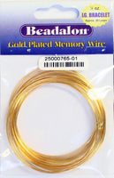 Beadalon Memory Wire Bracelet, Gold 0.50 OZ | Fashion Jewellery Outlet | Fashion Jewellery Outlet