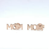 Mom Writing Stud Earrings | Fashion Jewellery Outlet