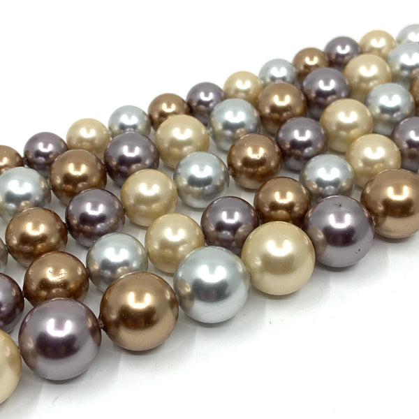 Multi Colored Shell Pearls