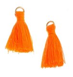 Poly Cotton Tassel, Orange Thread Tassel | Fashion Jewellery Outlet | Fashion Jewellery Outlet