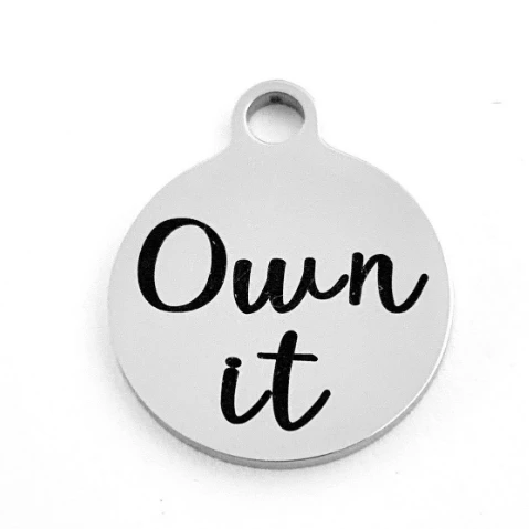 Own It Round Personalized Charm | Fashion Jewellery Outlet | Fashion Jewellery Outlet
