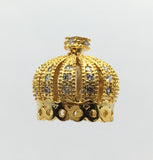 Brass Pave Cap Tassel Findings Gold. | Fashion Jewellery Outlet | Fashion Jewellery Outlet