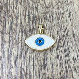 Navy Blue and White Evil Eye Charm | Fashion Jewellery Outlet | Fashion Jewellery Outlet