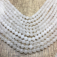 6mm White Jade Bead | Fashion Jewellery Outlet | Fashion Jewellery Outlet