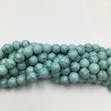 10mm Greenish Blue Howlite Bead | Fashion Jewellery Outlet | Fashion Jewellery Outlet