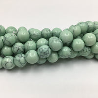 10mm Mint Green Howlite Bead | Fashion Jewellery Outlet | Fashion Jewellery Outlet