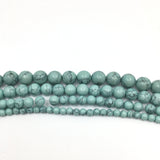 4mm Greenish Blue Howlite Bead | Fashion Jewellery Outlet | Fashion Jewellery Outlet