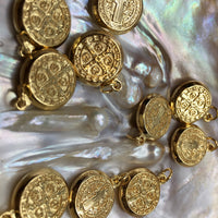 2 sided Saint Benedict Charm | Fashion Jewellery Outlet | Fashion Jewellery Outlet