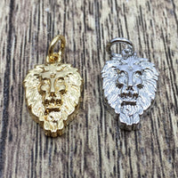 Lion Head Charm | Fashion Jewellery Outlet | Fashion Jewellery Outlet