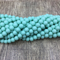 8mm Faux Glass Pearl Bead Solid Chalk White | Fashion Jewellery Outlet | Fashion Jewellery Outlet