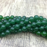 8mm Dark Green Jade Bead | Fashion Jewellery Outlet | Fashion Jewellery Outlet
