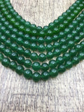 4mm Dark Green Jade Bead | Fashion Jewellery Outlet | Fashion Jewellery Outlet