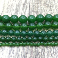 12mm Dark Green Jade Bead | Fashion Jewellery Outlet | Fashion Jewellery Outlet