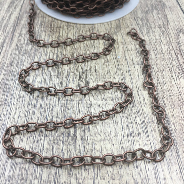Alloy Rounded Oval Link Chain | Fashion Jewellery Outlet | Fashion Jewellery Outlet