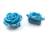 Blue Rose Resin Bead | Fashion Jewellery Outlet | Fashion Jewellery Outlet