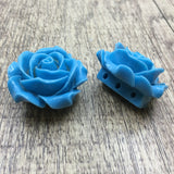Blue Rose Resin Bead | Fashion Jewellery Outlet | Fashion Jewellery Outlet