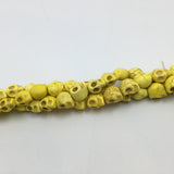 Howlite Skull Beads Yellow/Red/Pink/Ivory/Turquoise | Fashion Jewellery Outlet | Fashion Jewellery Outlet