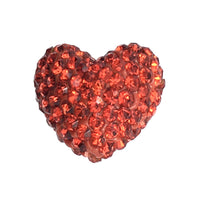 Shambhala Red disco heart bead | Fashion Jewellery Outlet | Fashion Jewellery Outlet