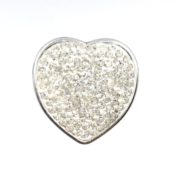 Shambhala Clear disco heart bead | Fashion Jewellery Outlet | Fashion Jewellery Outlet