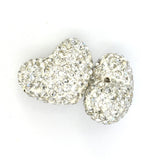 Shambhala Clear disco heart bead | Fashion Jewellery Outlet | Fashion Jewellery Outlet