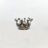 Rhodium Alloy Rhinestone Crown Bead | Fashion Jewellery Outlet | Fashion Jewellery Outlet