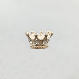 Rose Gold Alloy Rhinestone Crown Bead | Fashion Jewellery Outlet | Fashion Jewellery Outlet