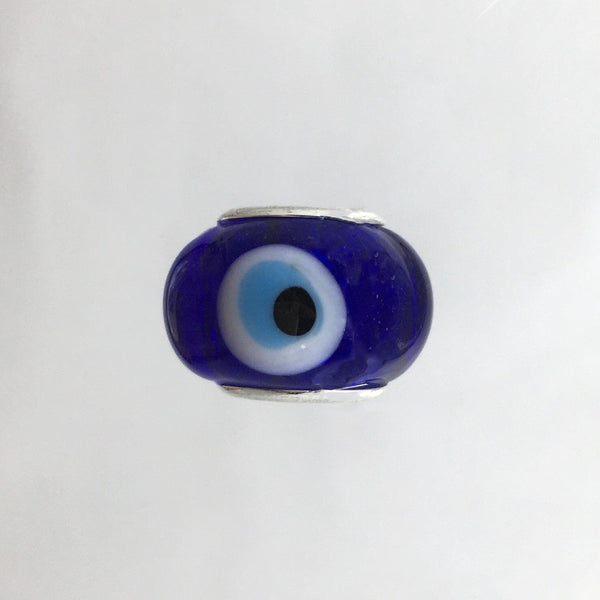 Dark Blue Alloy Evil Eye Bead | Fashion Jewellery Outlet | Fashion Jewellery Outlet