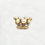 Gold Rhinestone Crown Bead | Fashion Jewellery Outlet | Fashion Jewellery Outlet